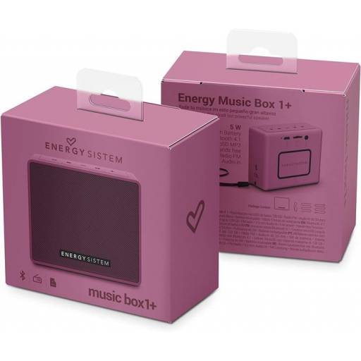 Parlante Porttil Bluetooth - Energy Music Box 1+ Rosa /Grape