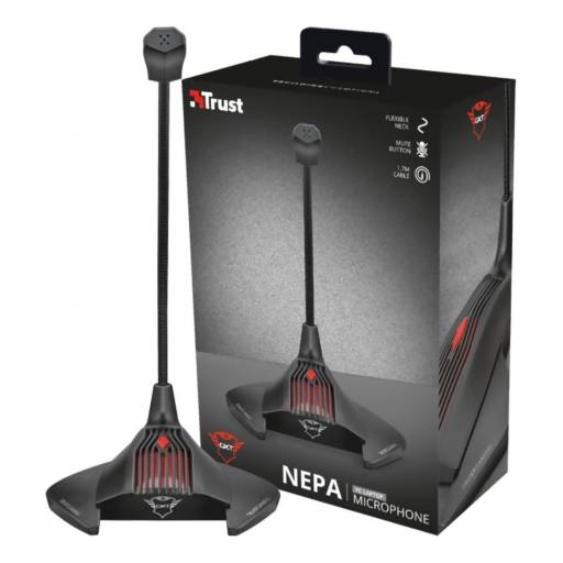 Microfono Gamer Trust Nepa Gxt239 con funcin Mute