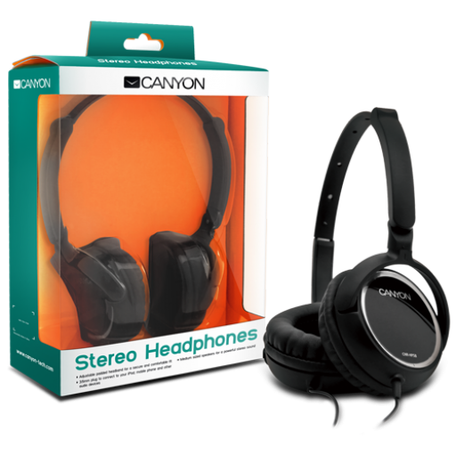 Auriculares Canyon CNR-HP05NB Black